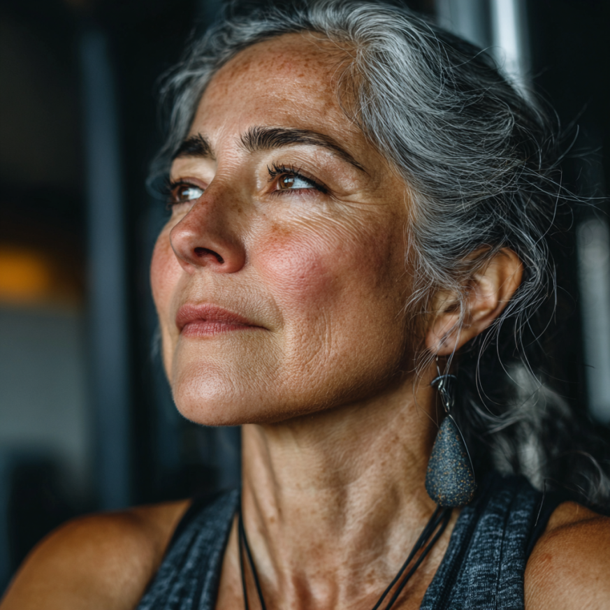 Grupo de adultos mayores ejercitándose